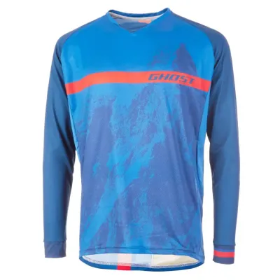 Джерси Ghost MTN Ride Line, 3/4, XXL, сине-красный