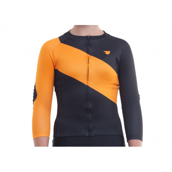 Джерсі з довг. рукавом Pride Kids, утеплене, дитяче, чорно-помаранчеве, XS (5-8 років 104см)