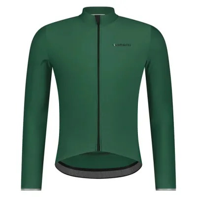 Велоджерсі Shimano Stile long sleeves утеплене, зелене, розм. S