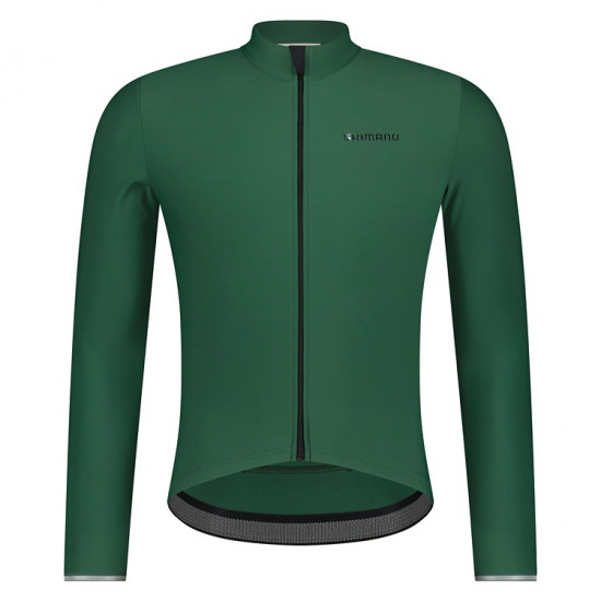 Велоджерсі Shimano Stile long sleeves утеплене, зелене, розм. S Велоджерсі Shimano Stile long sleeves утеплене, зелене, розм. S