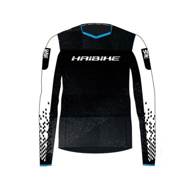 Футболка Haibike "Freeride", длинный рукав, XL, черно-белая
