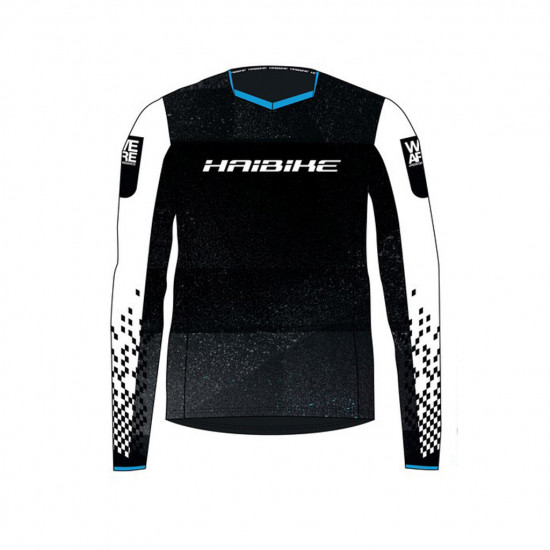 Футболка Haibike "Freeride", довгий рукав, XS, чорно-біла