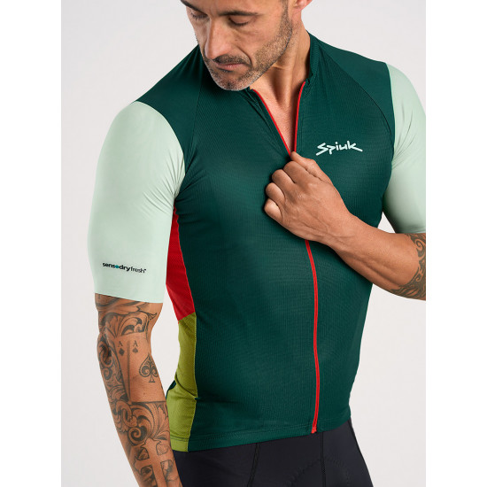 Джерсі Spiuk Searchers кор рукав чоловіче зелене XXL