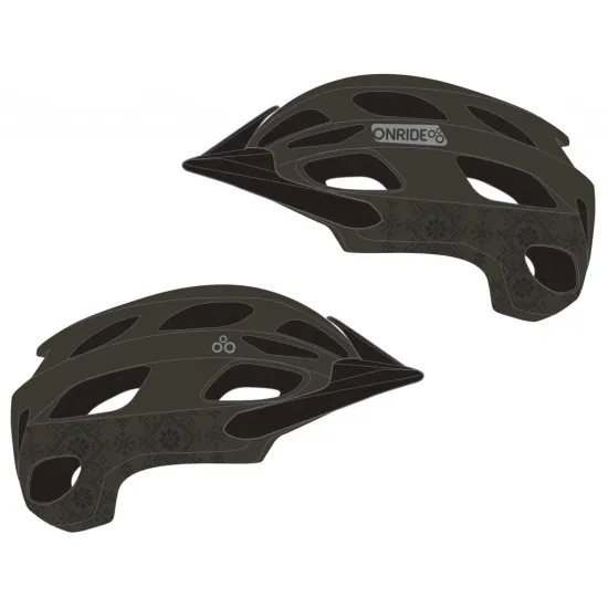 Шолом ONRIDE Art чорний / сірий M (55-58 см)