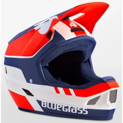 Шолом BLUEGRASS Legit White Red Blue | Matt M 56-58cm Шолом BLUEGRASS Legit White Red Blue | Matt M 56-58cm