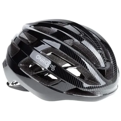 Шолом ONRIDE Pave глянцевий сіро-чорний M (55-58 см) магнітна застібка