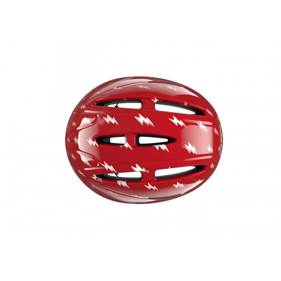 Шолом LAZER BOB+, червоний з блискавками