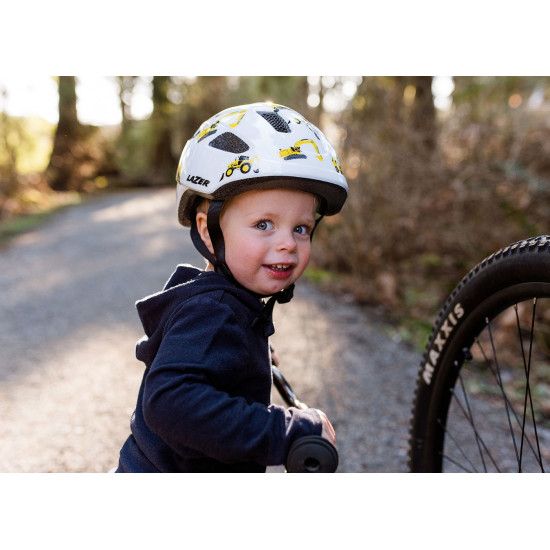 Шолом LAZER Pnut 2.0 KinetiCore екскаватори, білий