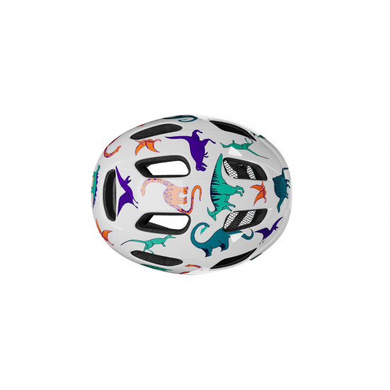 Шолом LAZER Pnut 2.0 KinetiCore динозаври, білий