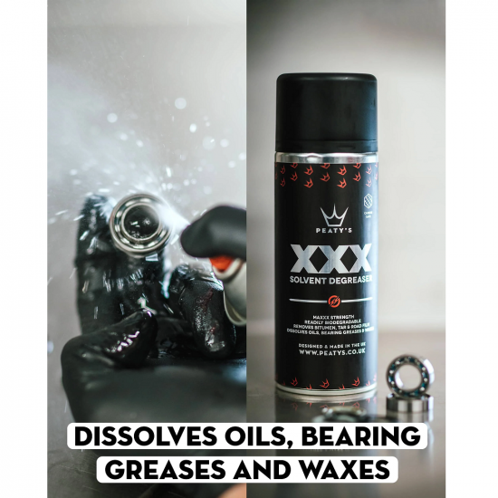 Дегризер знежирювач Peaty's XXX Solvent Degreaser, 400ml Дегризер знежирювач Peaty's XXX Solvent Degreaser, 400ml