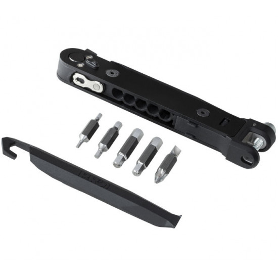 Мультитул PRO Integrated Tool з тріскачкою,13ф. кріпленням на сідло Мультитул PRO Integrated Tool з тріскачкою,13ф. кріпленням на сідло