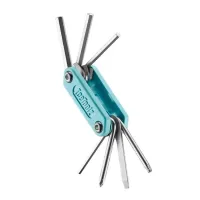 Ключ Ice Toolz "Handy-7" 94H2 складаний, неіржавна сталь, блакитний