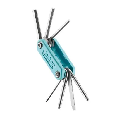 Ключ Ice Toolz "Handy-7" 94H2 складаний, неіржавна сталь, блакитний