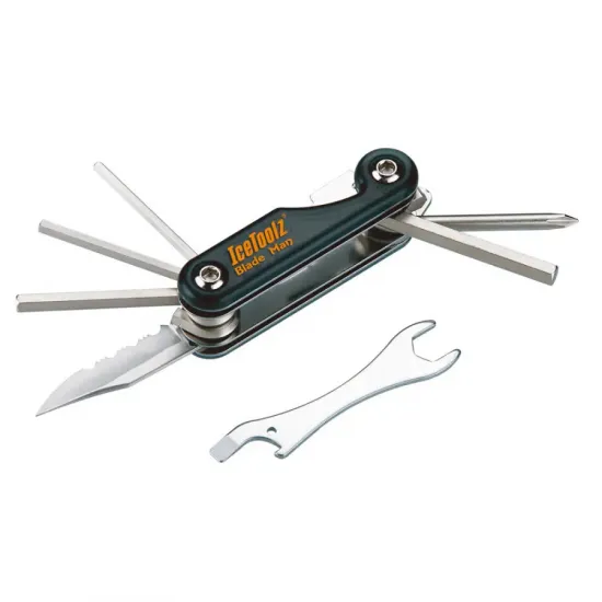 Ключ ICE TOOLZ 96K2 складаний 10 інструментів Blade Man
