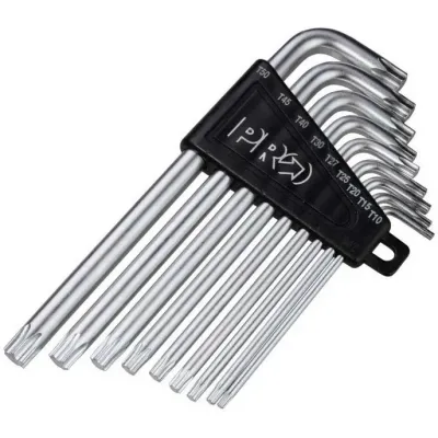 Набір ключів PRO Torx зірочки T10/T15/T20/T25/T30/T40/T45/T50 Набір ключів PRO Torx зірочки T10/T15/T20/T25/T30/T40/T45/T50