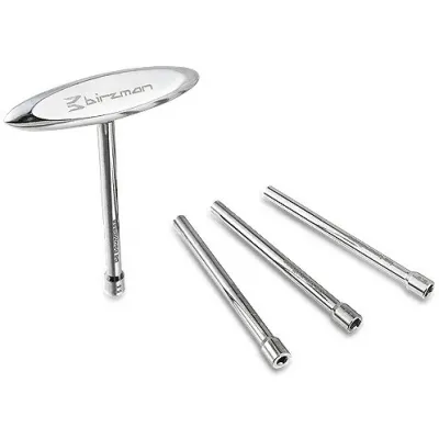 Ключ для спиць Birzman c Т-подібною ручкою, сріблясний