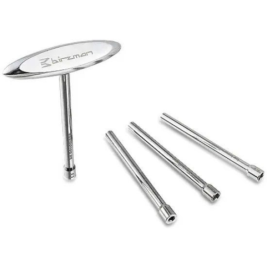 Ключ для спиць Birzman c Т-подібною ручкою, сріблясний