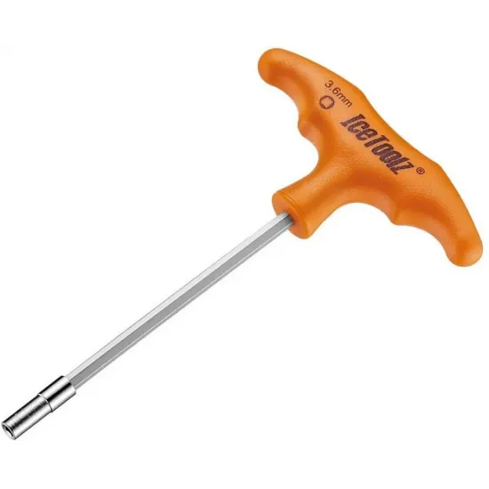 Ключ Ice Toolz 12D7 для спиць 3.6mm з Т-подібною ручкою під квадратний ніпель