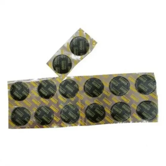 Латка OMNI для ремонту камер на фользі кругла d:25мм (компл. 12шт.)