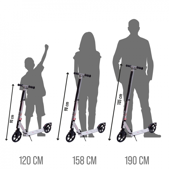 Самокат BLADE Sport PU Cross 230/230 мм, черный/коричневый