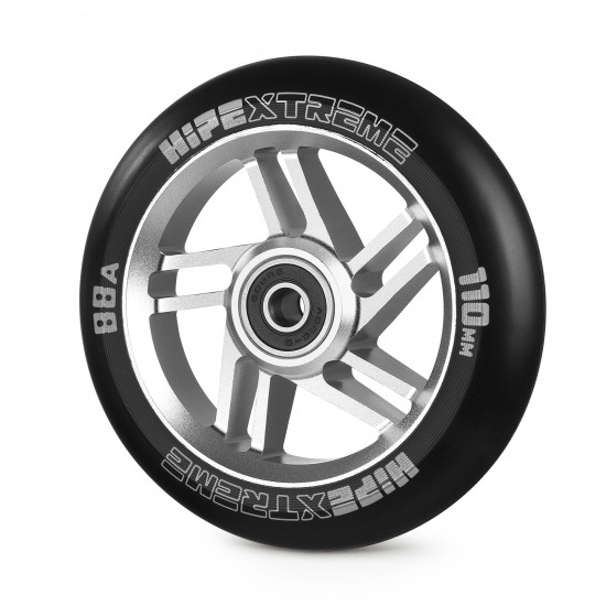 Колесо для трюкового самоката Hipe H5 110мм, Silver/Black PU