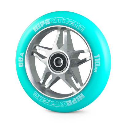 Колесо для трюкового самоката Hipe H3 110мм, Silver/Black PU