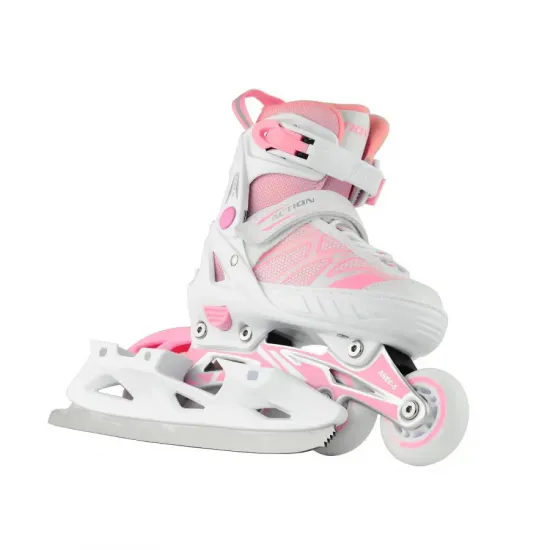 Роликовые коньки Action 2 в 1 Riply/Pink/29-32
