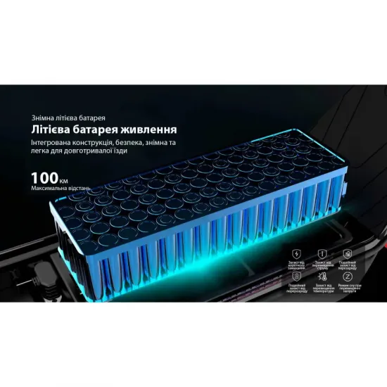 Электросамокат Mega Drive X10F10G, чёрный