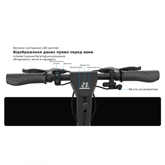 Электросамокат Mega Drive X10F10G, чёрный