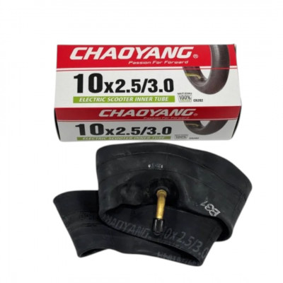 Камера для електросамокату Chaoyang 10x2,5/3,0 зігнутий ніпель 102530