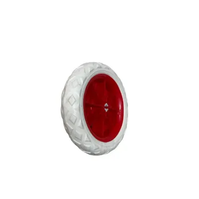 Колесо на тачку з сумкою, з замком біло-червоне