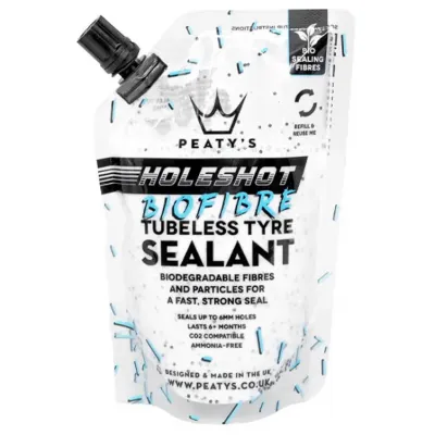Герметик бескамерный Peaty's Holeshot BioFibre Tubeless Tyre Sealant, 120ml