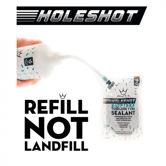 Герметик безкамерний Peaty's Holeshot BioFibre Tubeless Tyre Sealant, 120ml