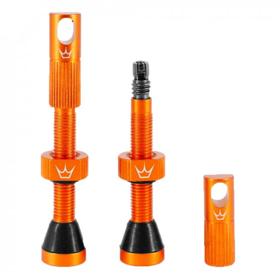 Ніпелі Peaty's x Chris King Tubeless Valves, 42mm, Mango