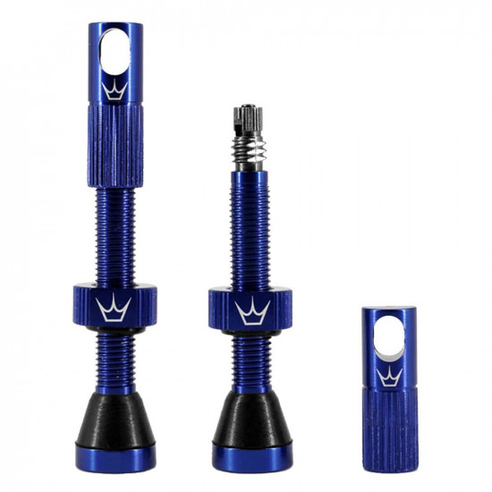 Ніпелі Peaty's x Chris King Tubeless Valves, 42mm, Navy