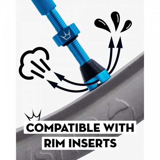 Ніпелі Peaty's x Chris King Tubeless Valves, 60mm, Black