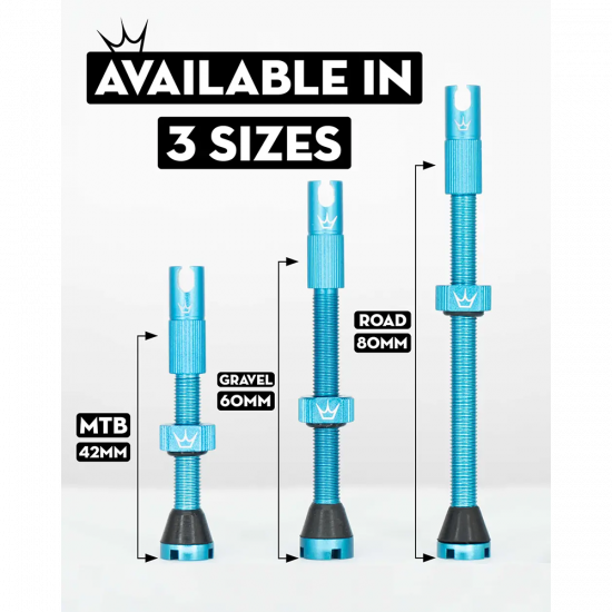 Ніпелі Peaty's x Chris King Tubeless Valves, 60mm, Black