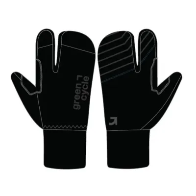 Рукавички Green Cycle Crab із закритими пальцями, утеплені, S, чорний