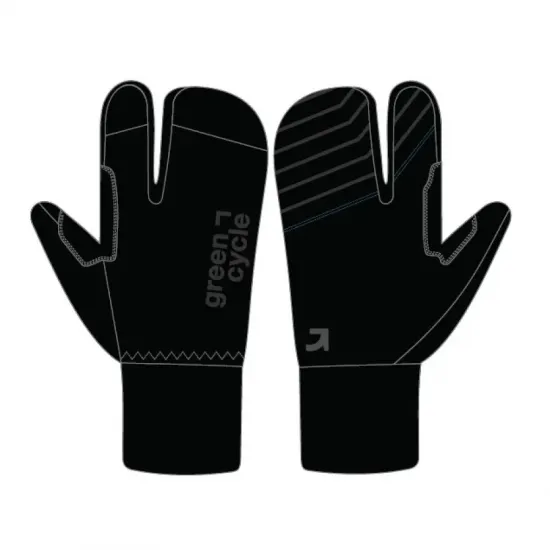 Рукавички Green Cycle Crab із закритими пальцями, утеплені, M, чорний