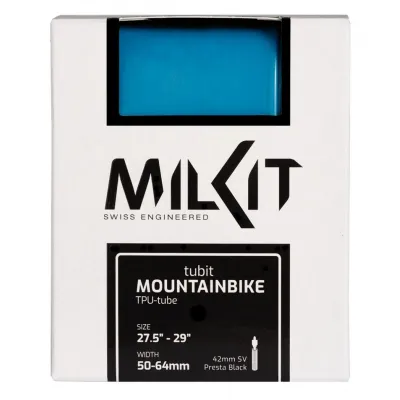 Камера TPU Tube MTB milKit, 27,5-29x1,8"/2,5" Presta 60mm Камера TPU Tube MTB milKit, 27,5-29x1,8"/2,5" Presta 60mm