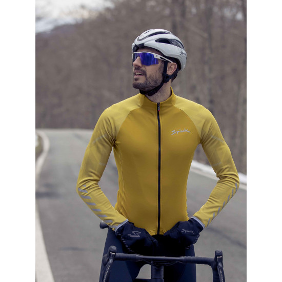 Джерсі Spiuk Top Ten довг рукав утеплене чоловіче жовте М