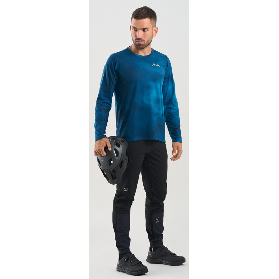 Джерсі MTB Spiuk All Terrain дов рукав чоловіче синє з градієнтом XXL