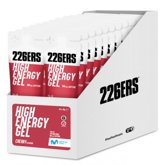 Гель 226ERS High Energy 50г вуглеводів 160мг кофеїну вишня 76г 24шт/уп 1824г Гель 226ERS High Energy 50г вуглеводів 160мг кофеїну вишня 76г 24шт/уп 1824г