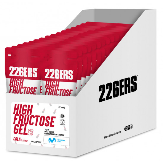 Гель 226ERS High Fructose XS 30г вуглеводів 55мг кофеїну кола 44г 32шт/уп