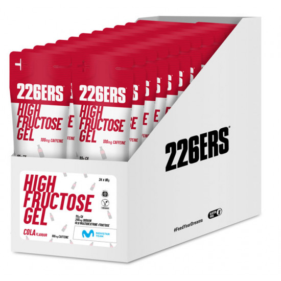 Гель 226ERS High Fructose 55г вуглеводів 100мг кофеїну кола 80г 24шт/уп 1920г
