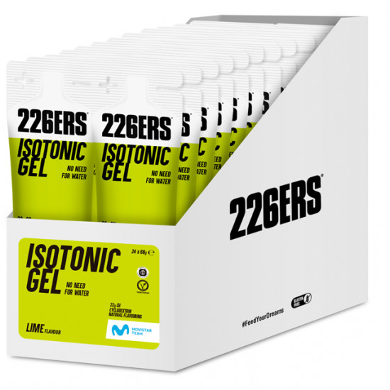 Гель 226ERS Isotonic Energy 22г вуглеводів лайм 68г 24шт/уп 1632г