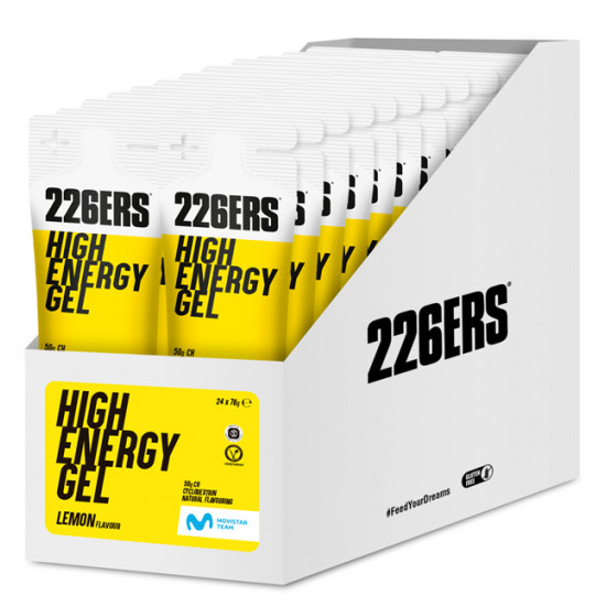 Гель 226ERS High Energy 50г вуглеводів лимон 76г 24шт/уп 1824г Гель 226ERS High Energy 50г вуглеводів лимон 76г 24шт/уп 1824г