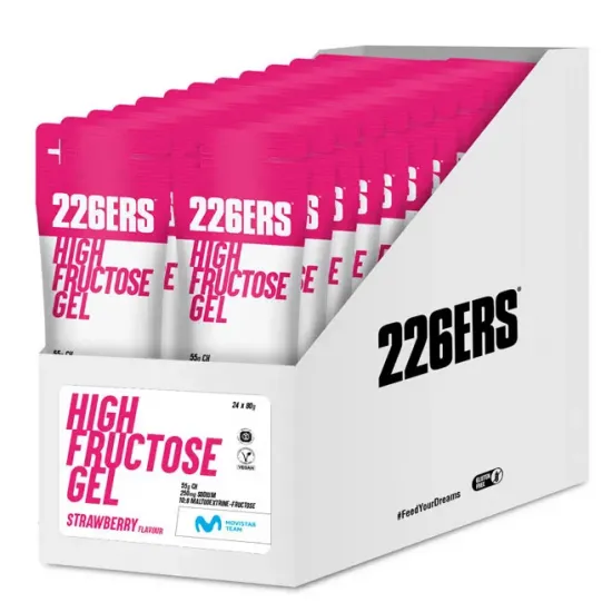 Гель 226ERS High Fructose 55г вуглеводів Полуниця 80г 24шт/уп 1920г