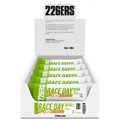 Батончик 226ERS Race Day Energy BCAA яблуко/кориця 40г 30шт/уп 1200г