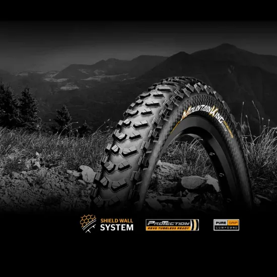 Покришка Continental Mountain King  2.3, 29"x2.30, 58-622, Foldable, PureGrip, ShieldWall System,  845гр., черний 150294